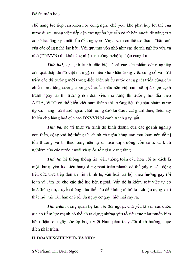 image for page Giải pháp nâng cao khả năng cạnh tranh của các doanh nghiệp vừa và nhỏ ở Việt Nam trong quá trình hội nhập kinh tế quốc tế