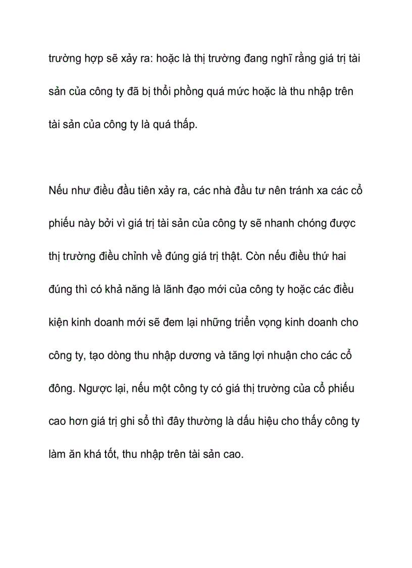 image for page Hệ số giá thị trường trên giá ghi sổ Price to Book ratio