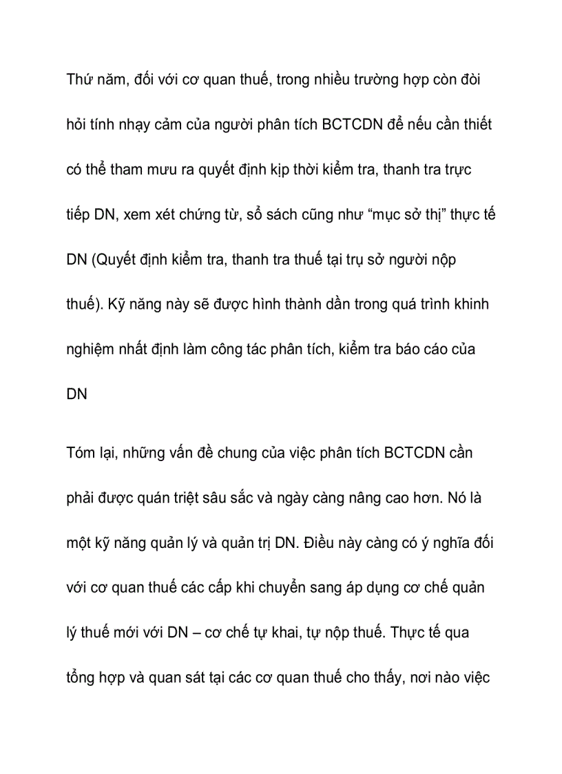image for page Tăng cường phân tích báo cáo tài chính với cơ chế tự khai tự nộp thuế 2