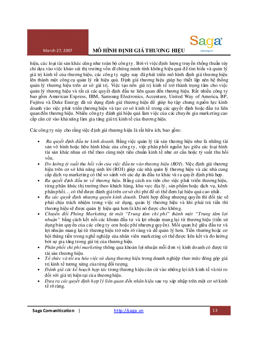 image for page Bài giảng mô hình định giá thương hiệu