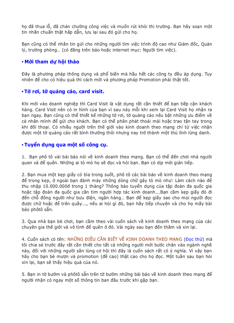 image for page Hệ thống tuyển dụng trong kinh doanh theo mạng