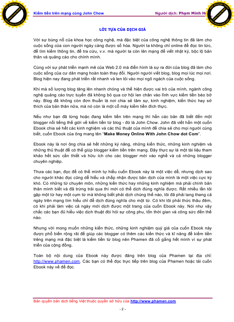 image for page Cách kiếm tiền của jonh chrow 8 phần