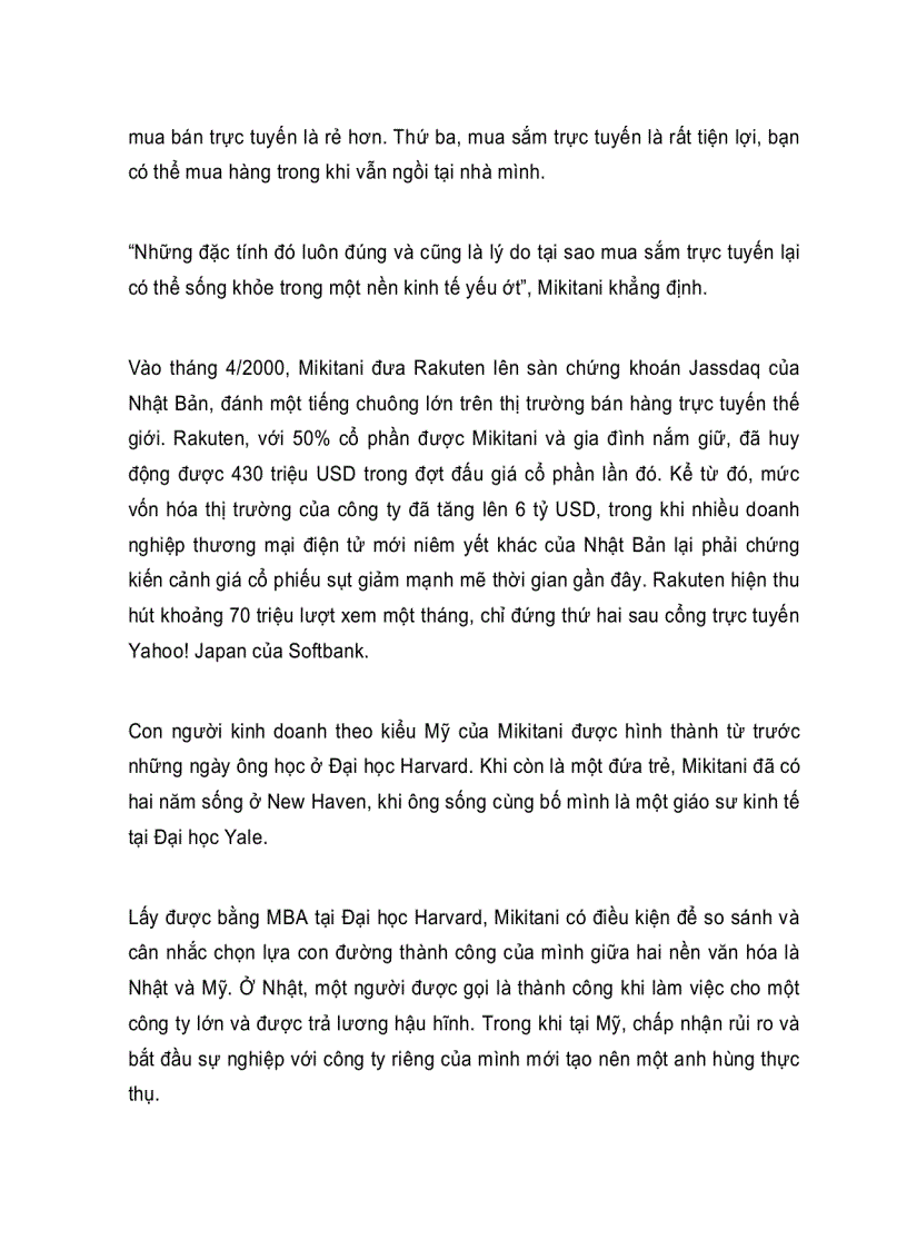 image for page Hiroshi Mikitani nhà cách mạng bán lẻ trực tuyến của Nhật