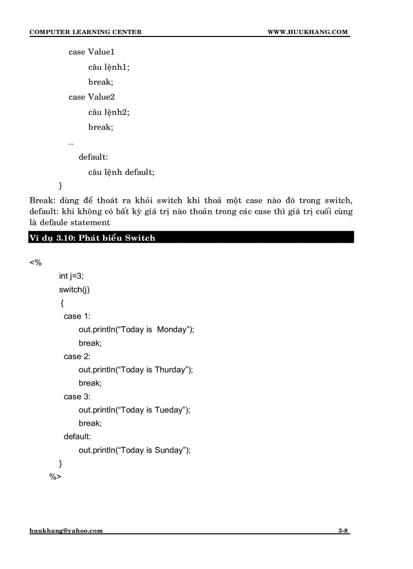 image for page Lập trình web JSP