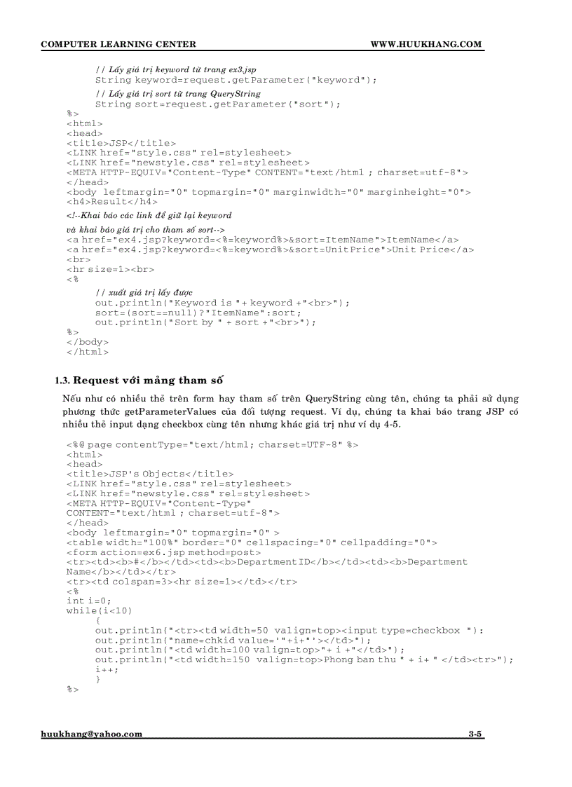 image for page Lập trình web JSP