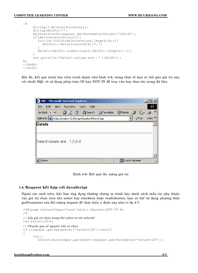 image for page Lập trình web JSP