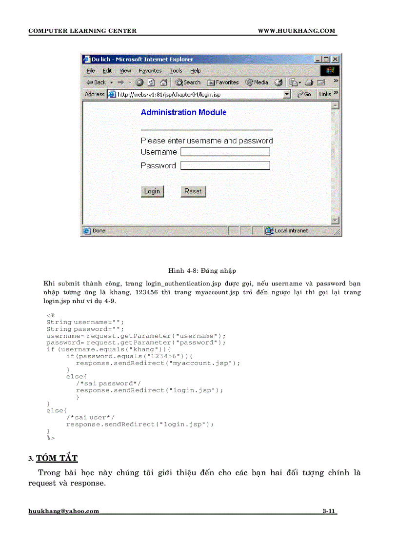 image for page Lập trình web JSP