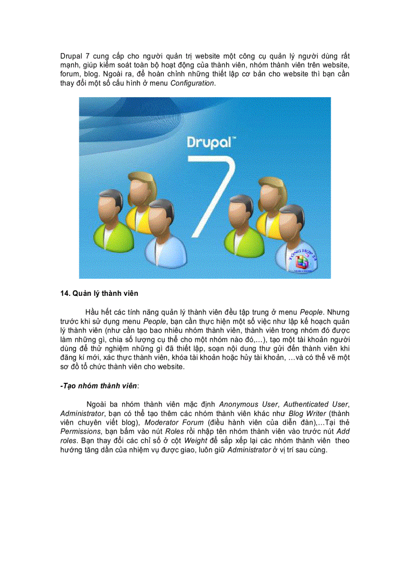 image for page Thiết kế website động với mã nguồn Drupal 7 phần 6