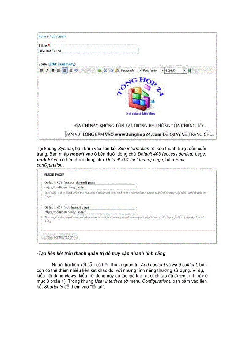 image for page Thiết kế website động với mã nguồn Drupal 7 phần 6