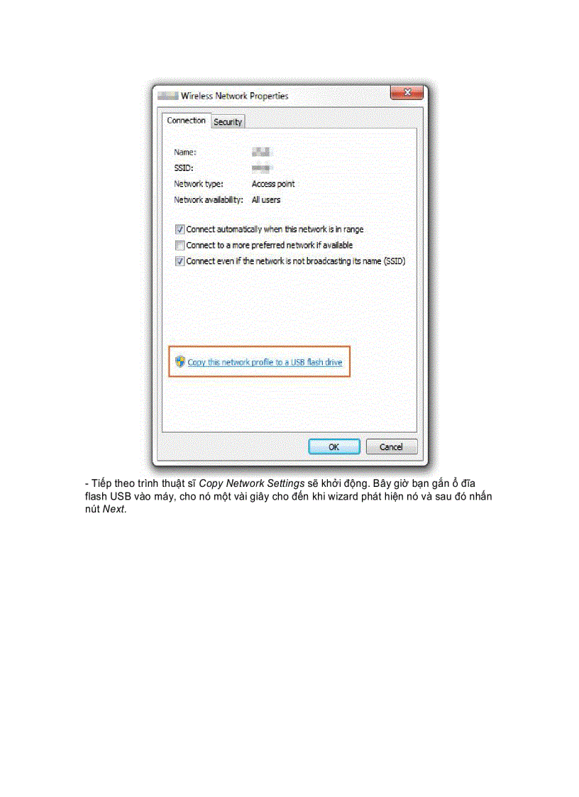 image for page Sao lưu phục hồi thiết lập mạng không dây trong Windows 7