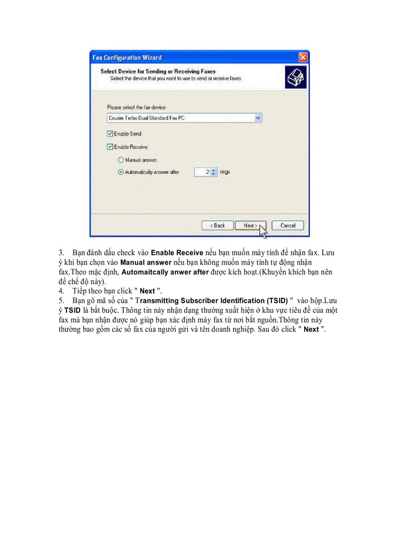 image for page Fax tài liệu qua mạng mà không cần máy Fax