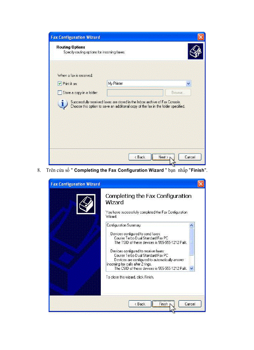 image for page Fax tài liệu qua mạng mà không cần máy Fax
