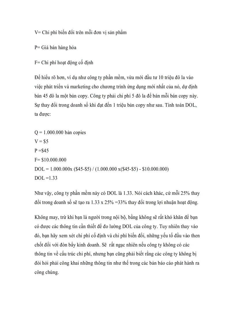 image for page Ý nghĩa của đòn bẩy hoạt động trong doanh nghiệp với nhà đầu tư