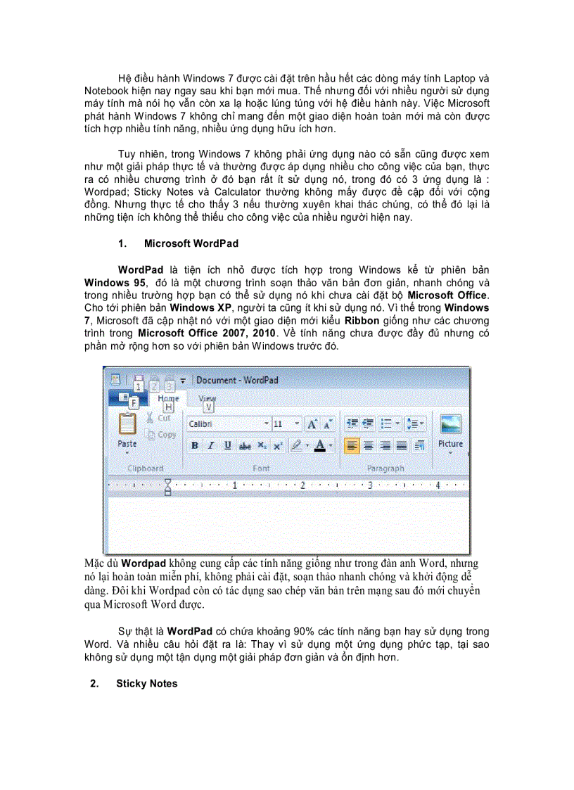 image for page Tìm hiểu về 3 ứng dụng ít được được đề cập nhất trong Windows 7