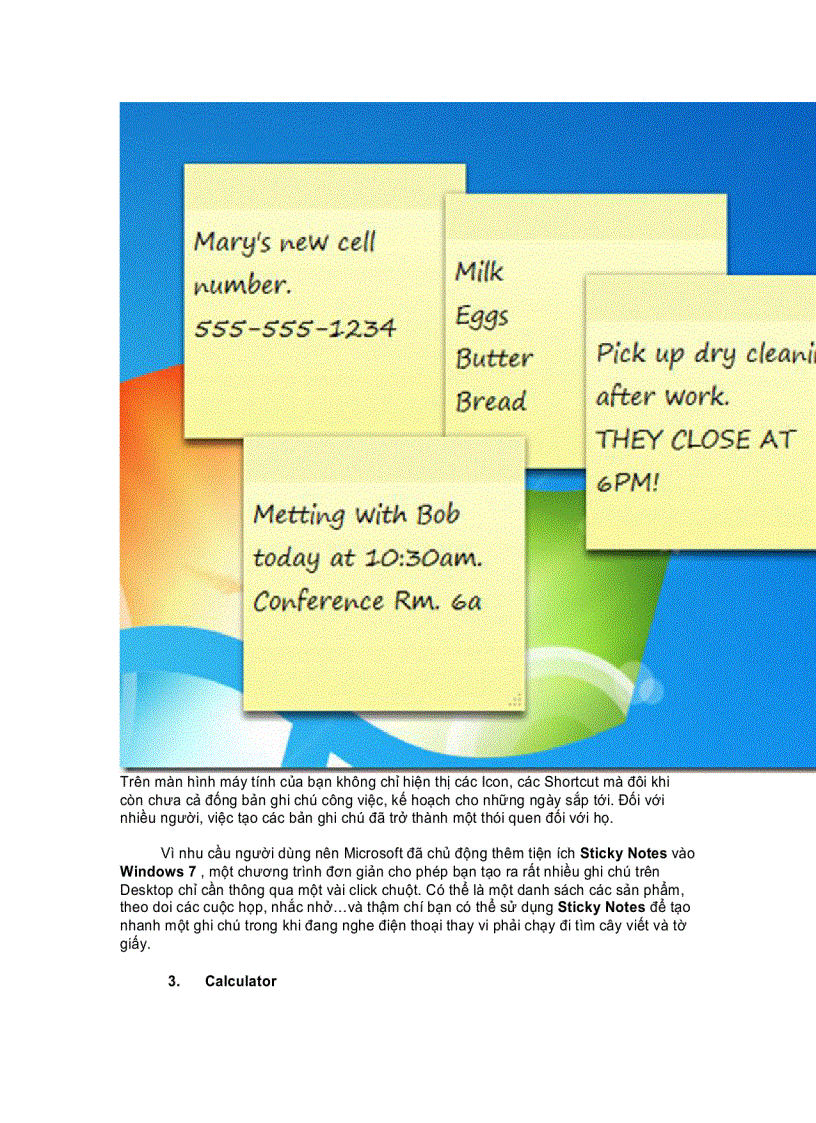 image for page Tìm hiểu về 3 ứng dụng ít được được đề cập nhất trong Windows 7