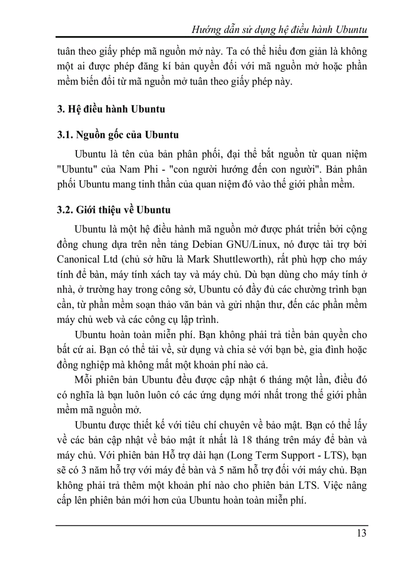 image for page Tổng quan về hệ điều hành Ubuntu