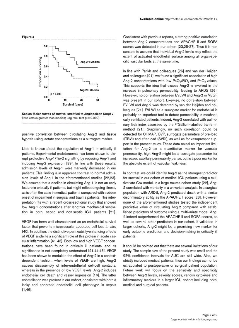 image for page Báo cáo y học Excess circulating angiopoietin 2 is a strong predictor of mortality in critically ill medical patients