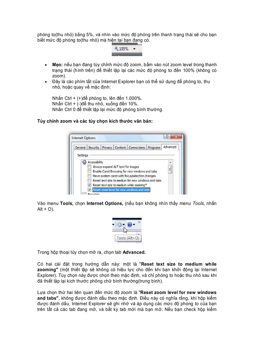 image for page Hướng dẫn Zoom Level trên các trình duyệt phổ biến