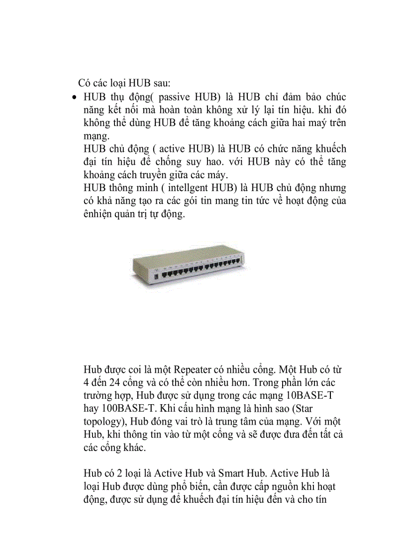 image for page Bài giảng về thiết bị mạng