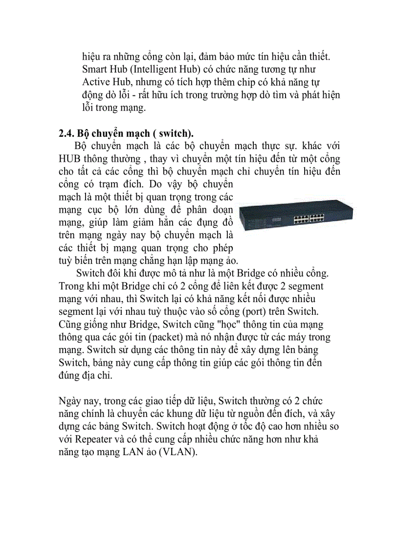 image for page Bài giảng về thiết bị mạng