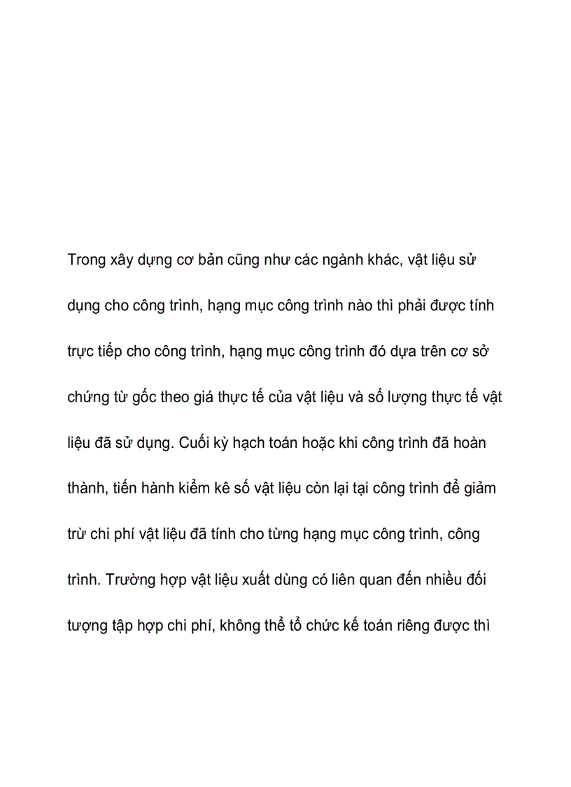 image for page Hạch toán chi phí nguyên vật liệu trực tiếp trong doanh nghiệp xây lắp