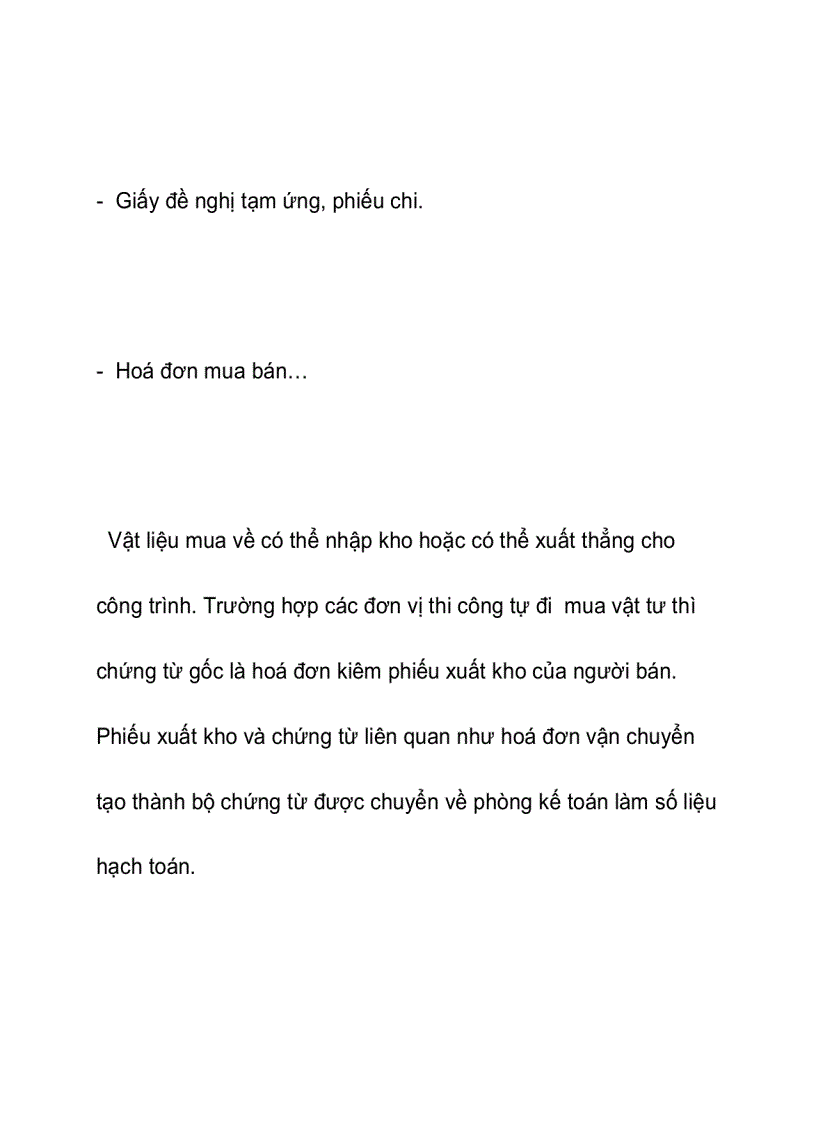 image for page Hạch toán chi phí nguyên vật liệu trực tiếp trong doanh nghiệp xây lắp