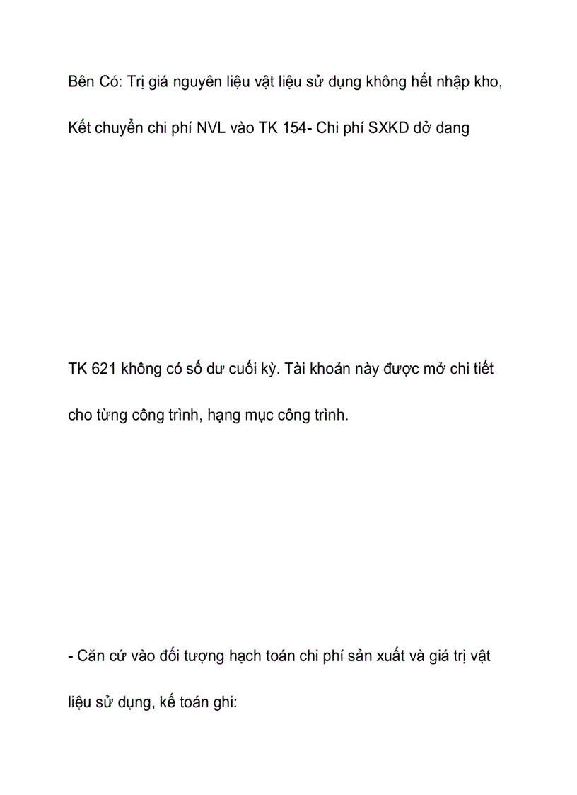 image for page Hạch toán chi phí nguyên vật liệu trực tiếp trong doanh nghiệp xây lắp