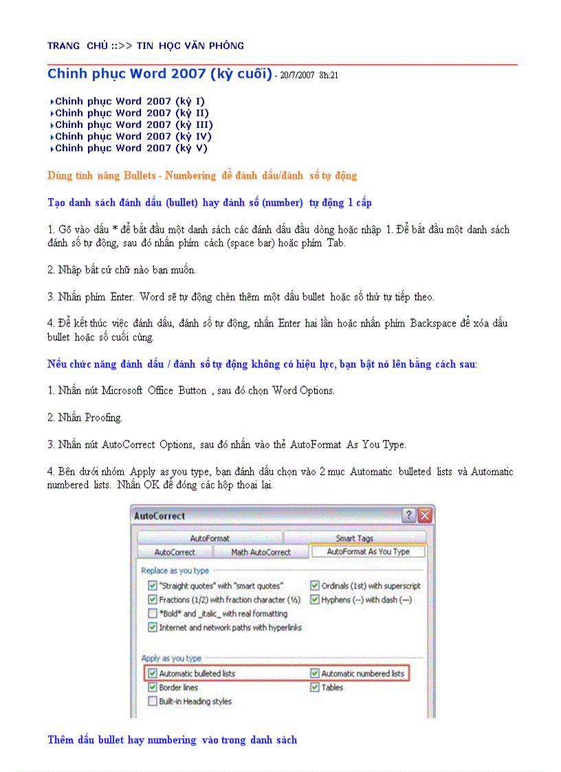 image for page Chinh phục Word 2007