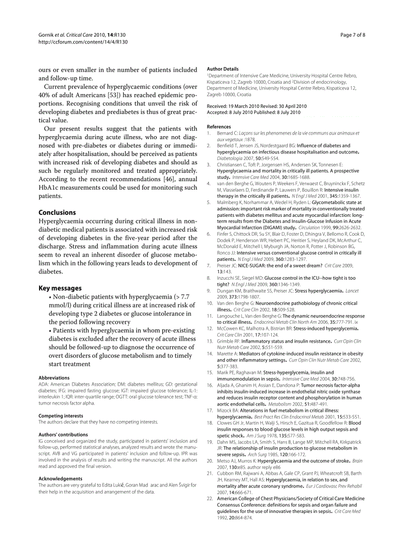 image for page Báo cáo y học A prospective observational study of the relationship of critical illness associated hyperglycaemia in medical ICU patients and subsequent development of type 2 diabetes