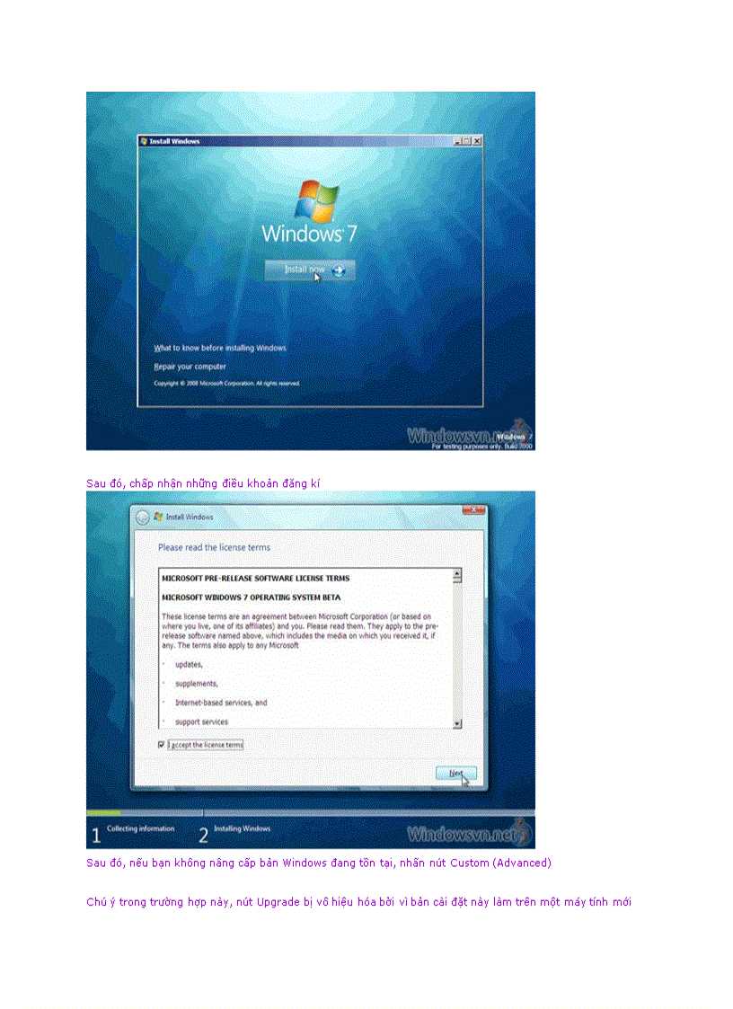 Hướng dẫn cài đặt windows 7 bằng hình ảnh