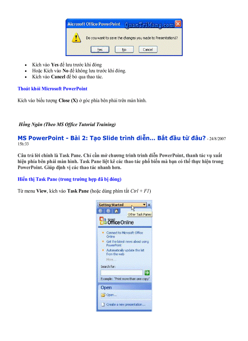 image for page Hướng dẫn sử dụng MS PowerPoint 2003