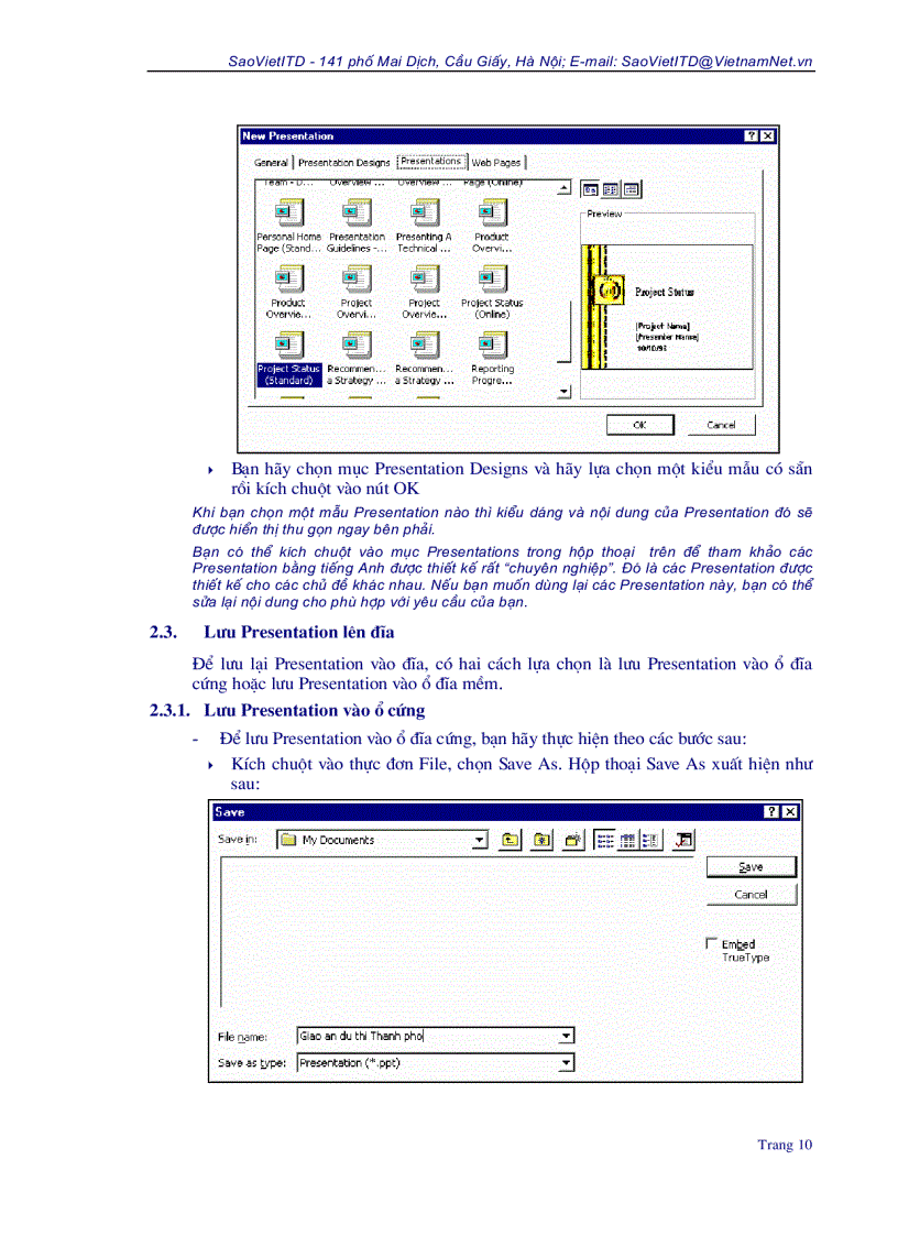 image for page Hướng dẫn sử dụng MS Power Point 97