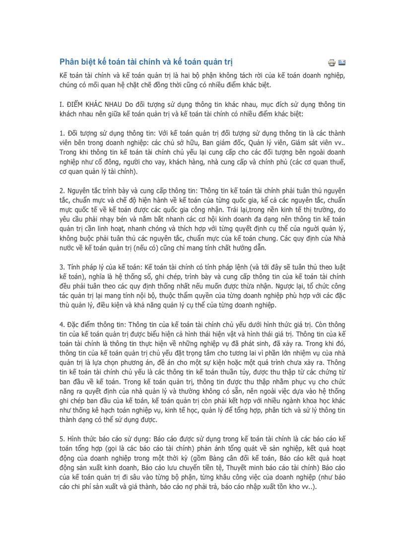 image for page Phân biệt kế toán tài chính và kế toán quản trị