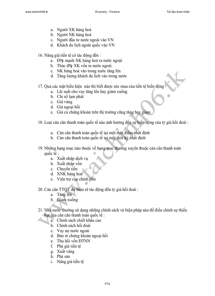 image for page 88 câu trắc nghiệm thanh toán quốc tế