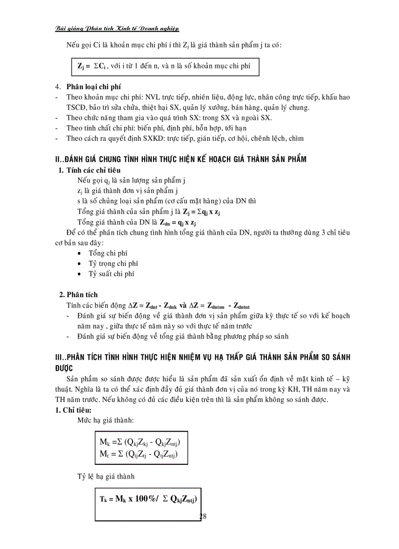 image for page Bài giảng phân tích kinh tế doanh nghiệp 2