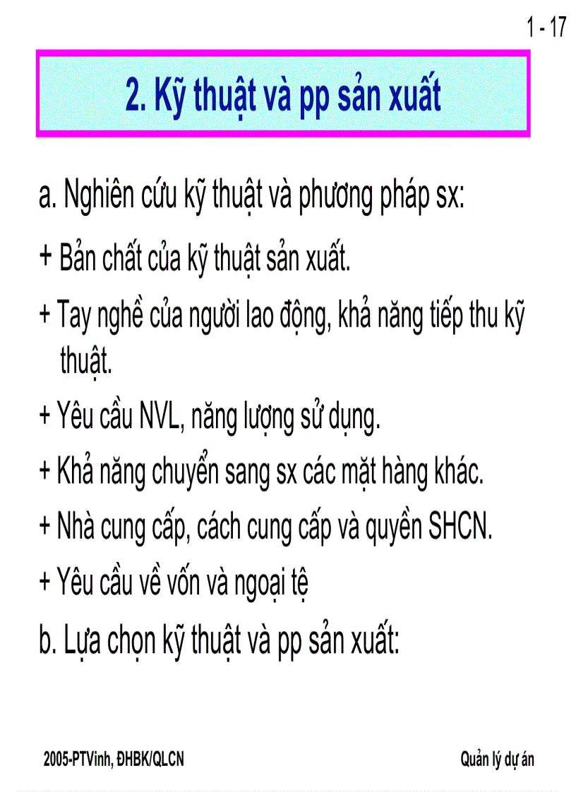 image for page Phân tích đánh giá và lựa chọn dự án