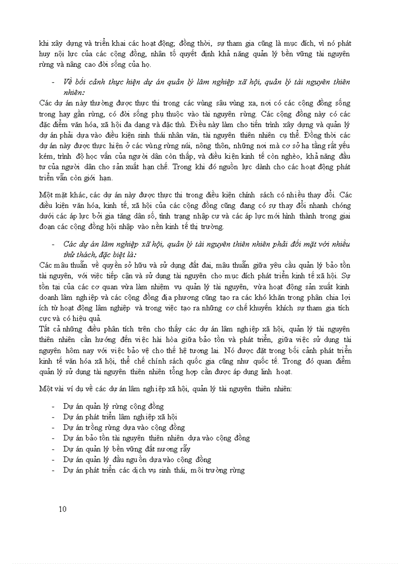 image for page CAO HỌC LÂM NGHIỆP Quản lý dự án phát triển Phát triển lâm nghiệp xã hội quản lý bền vững tài nguyên thiên nhiên