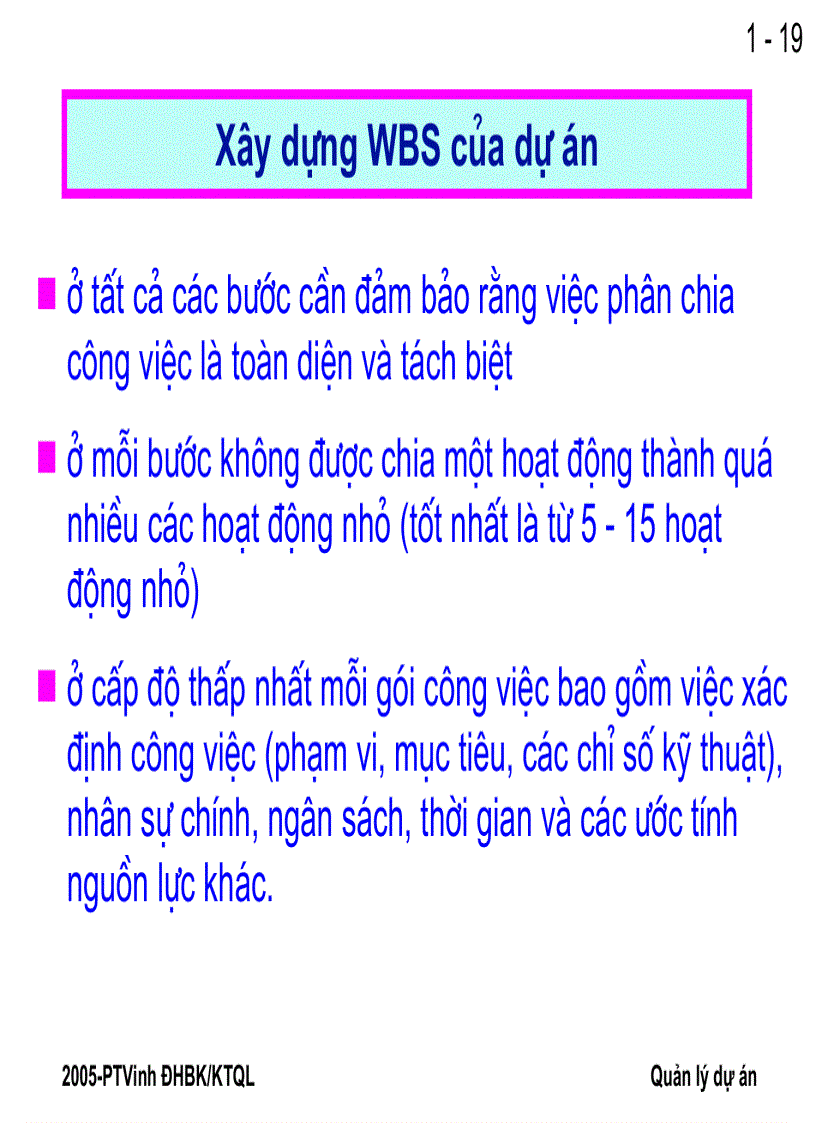 image for page Tổ chức dự án