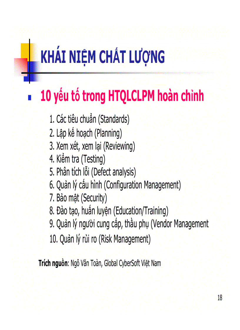 image for page Quản lý chất lượng