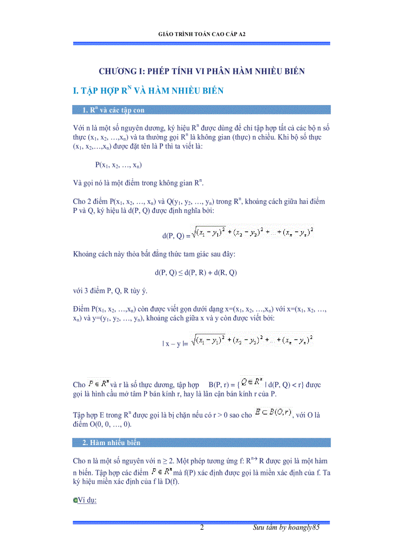 image for page Giáo trình toán cao cấp a2