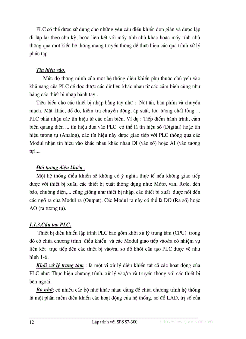 image for page Chương 1 HỆ THỐNG ĐIỀU KHIỂN