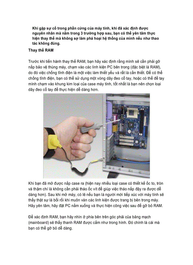 image for page Hướng dẫn thay thế linh kiện máy tính đơn giản