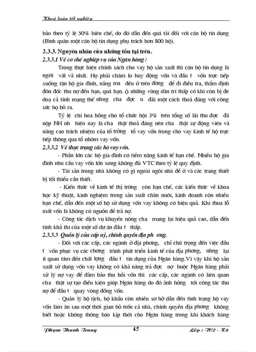 image for page Giải pháp nâng cao hiệu quả Tín dụng đối với hộ sản xuất tại Ngân hàng nông nghiệp phát triển nông thôn huyện Ninh Giang
