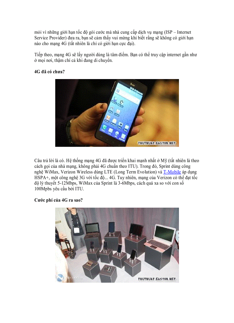 image for page Những điều nên biết về mạng 4G