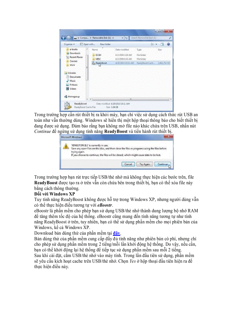 image for page Biến USB và thẻ nhớ thành bộ nhớ RAM để tăng tốc PC