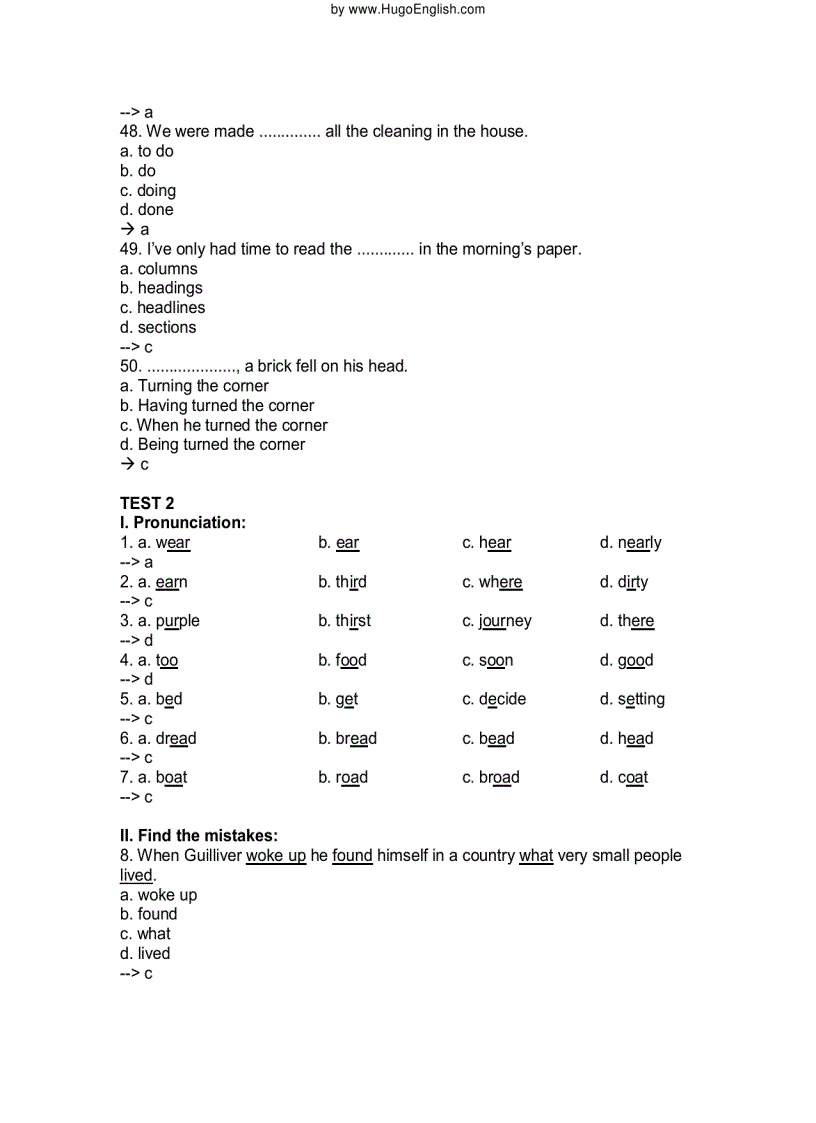 image for page Bài tập anh văn trình độ C