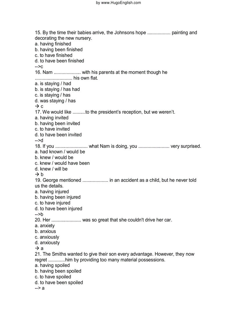 image for page Bài tập anh văn trình độ C