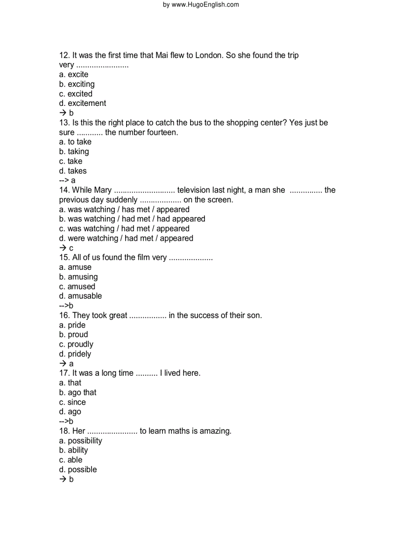 image for page Bài tập anh văn trình độ C