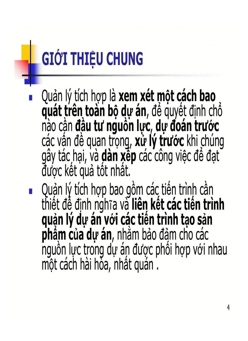 Quản lý tích hợp dự án