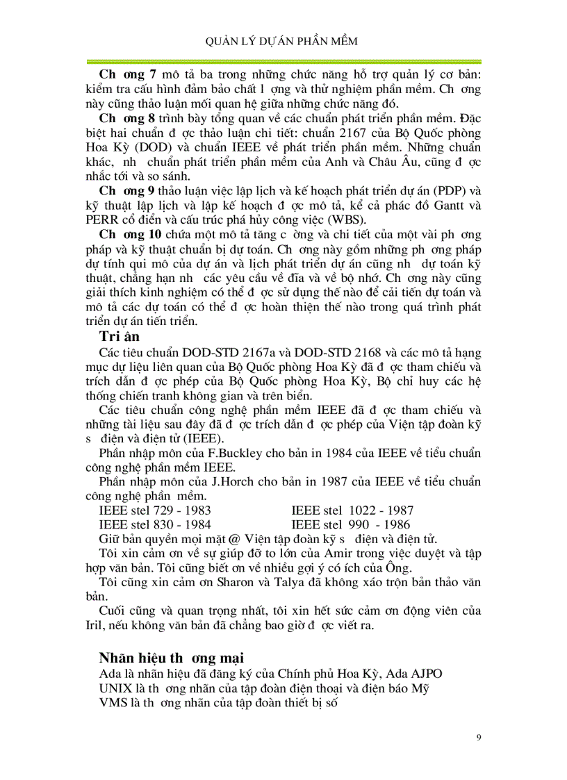 image for page Quản lí dự án phần mềm